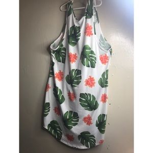 Hawaiian print dress